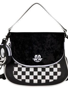 Loungefly Felix the Cat crossbody bag with Lenticular Coin Bag